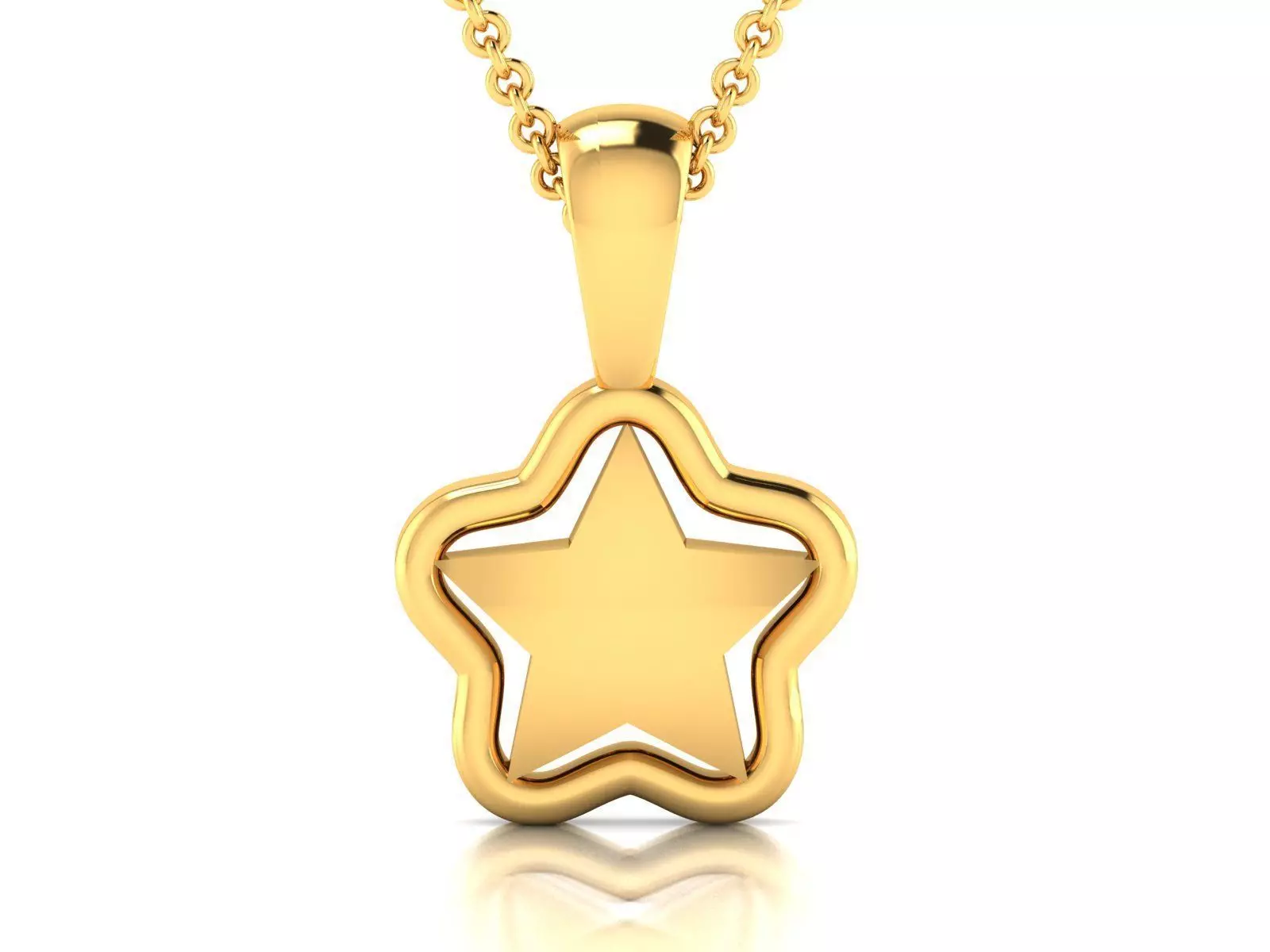 star pendant-8530 3D print model_0