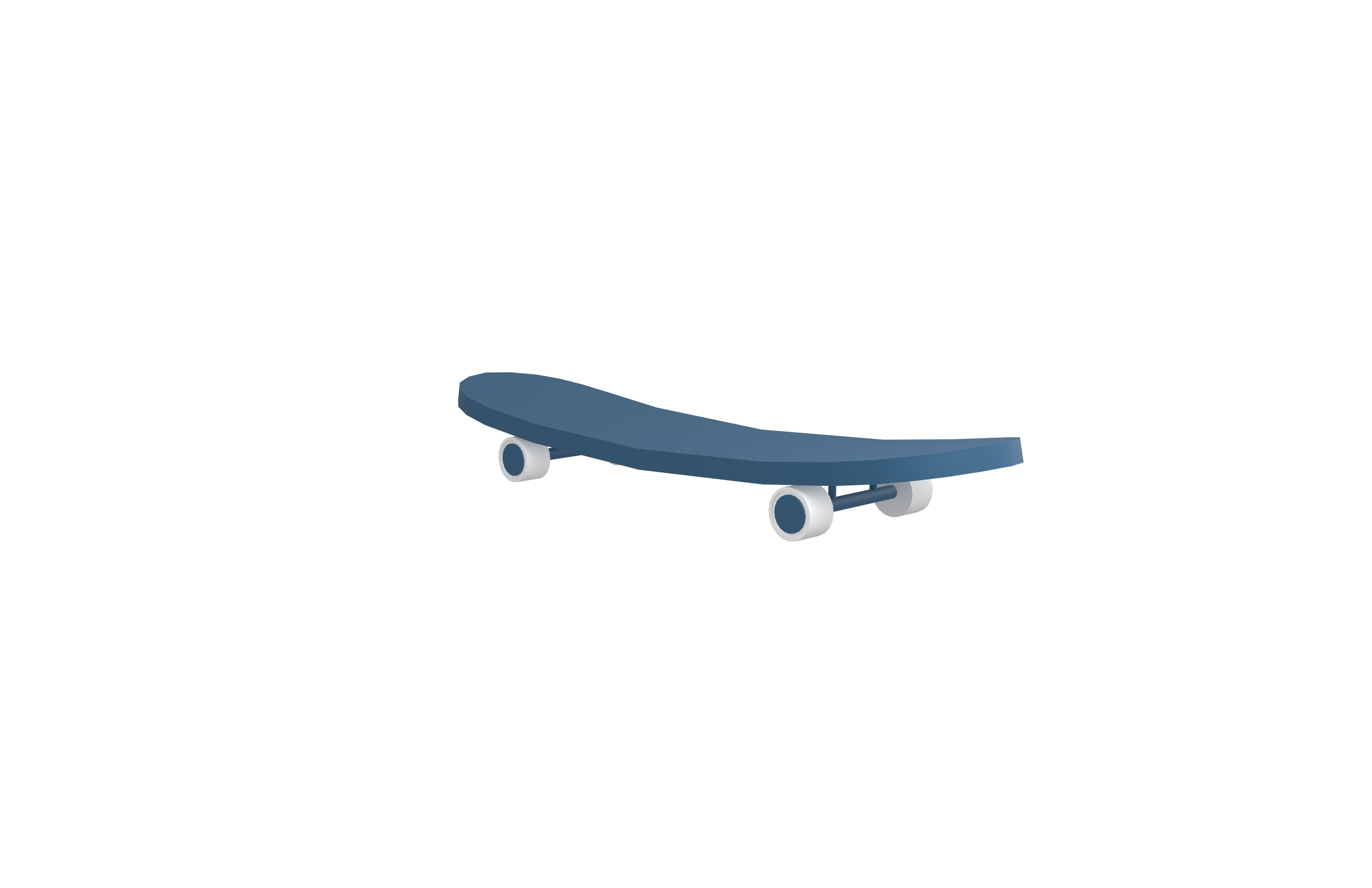Skateboard v1 004 Low-poly 3D model_3