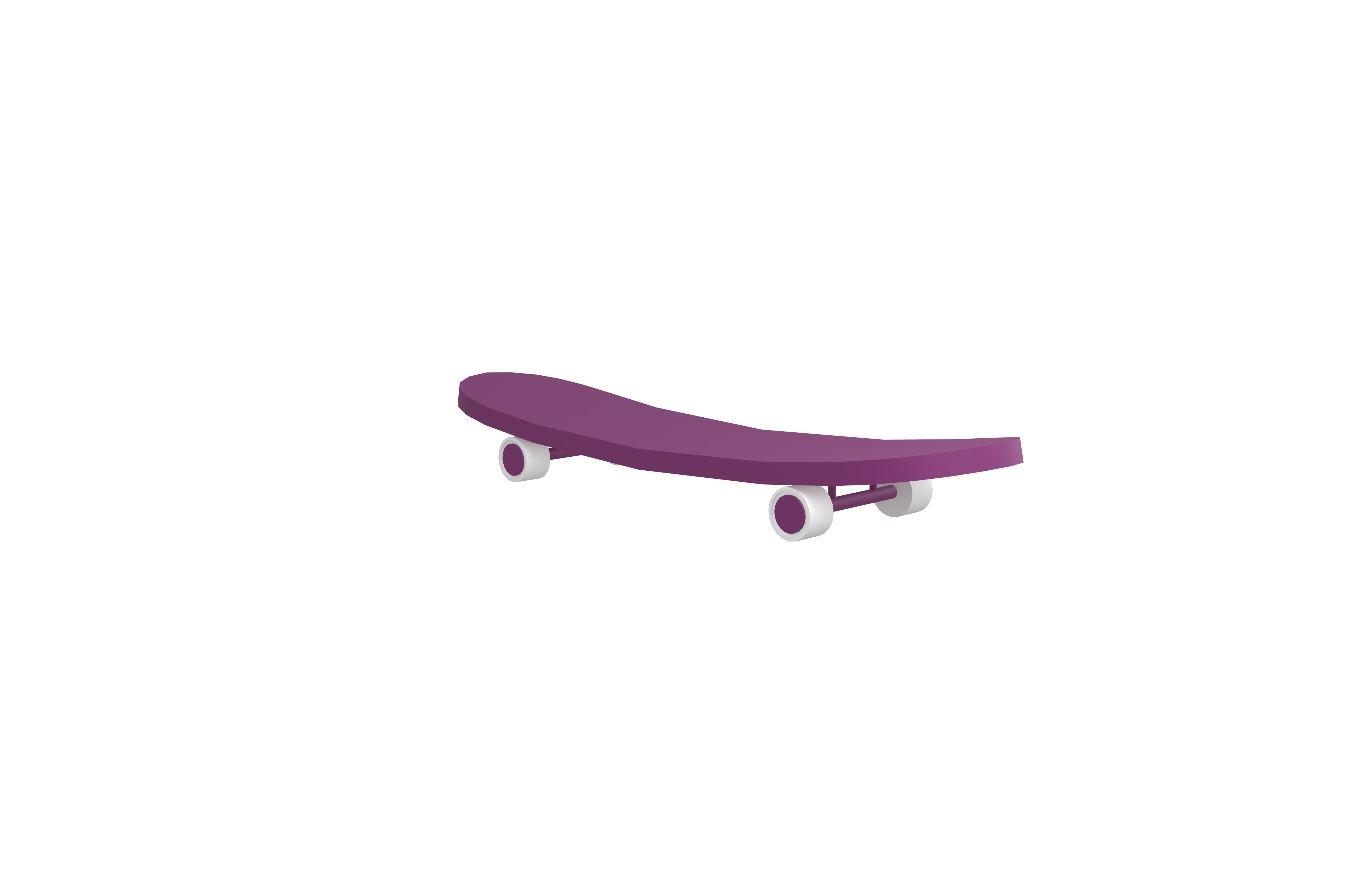 Skateboard v1 005 Low-poly 3D model_3