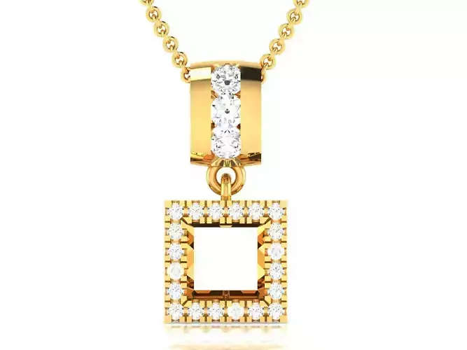 pendant-8301 diamond pendant gold
