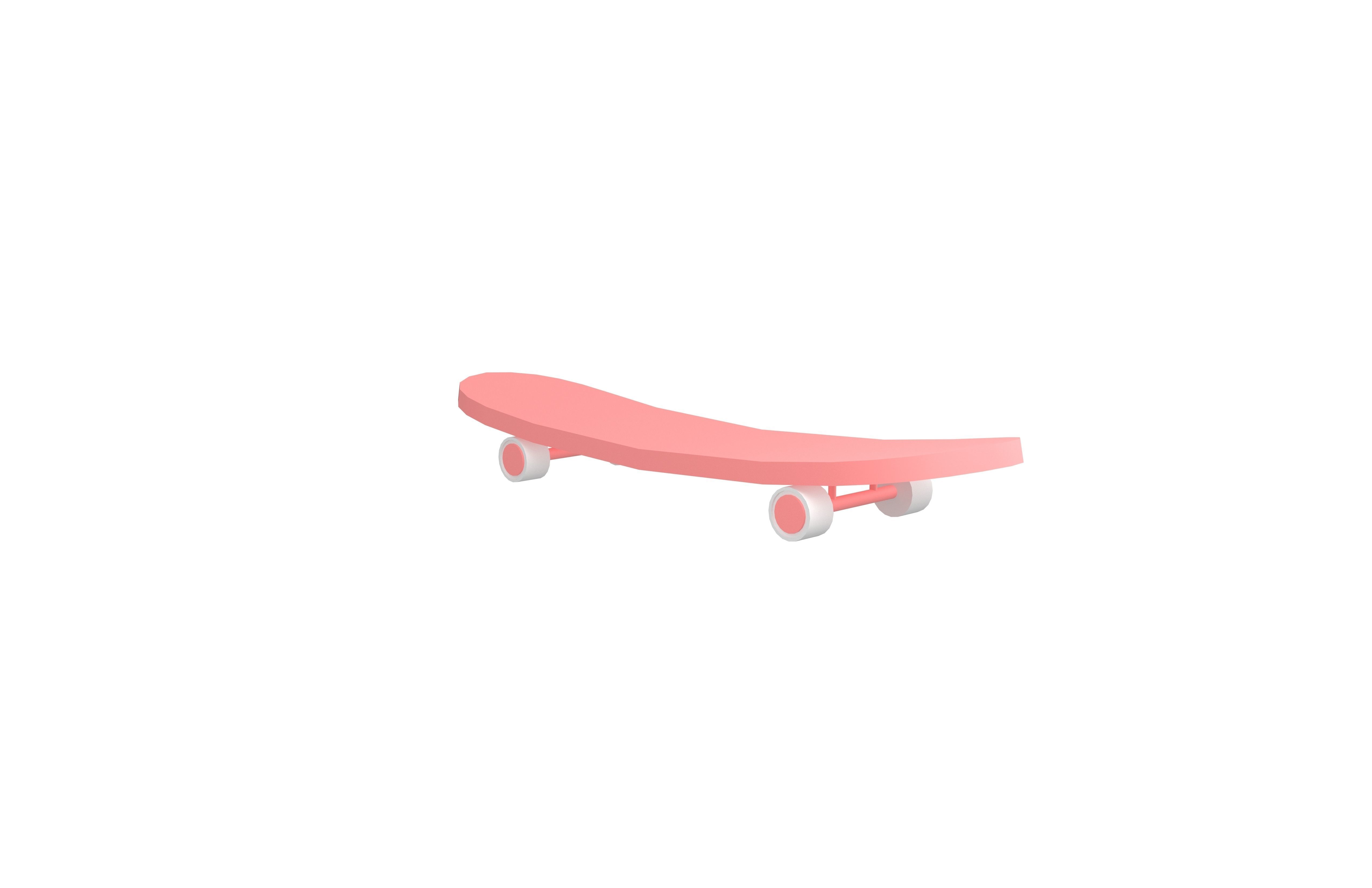 Skateboard v1 007 Low-poly 3D model_4
