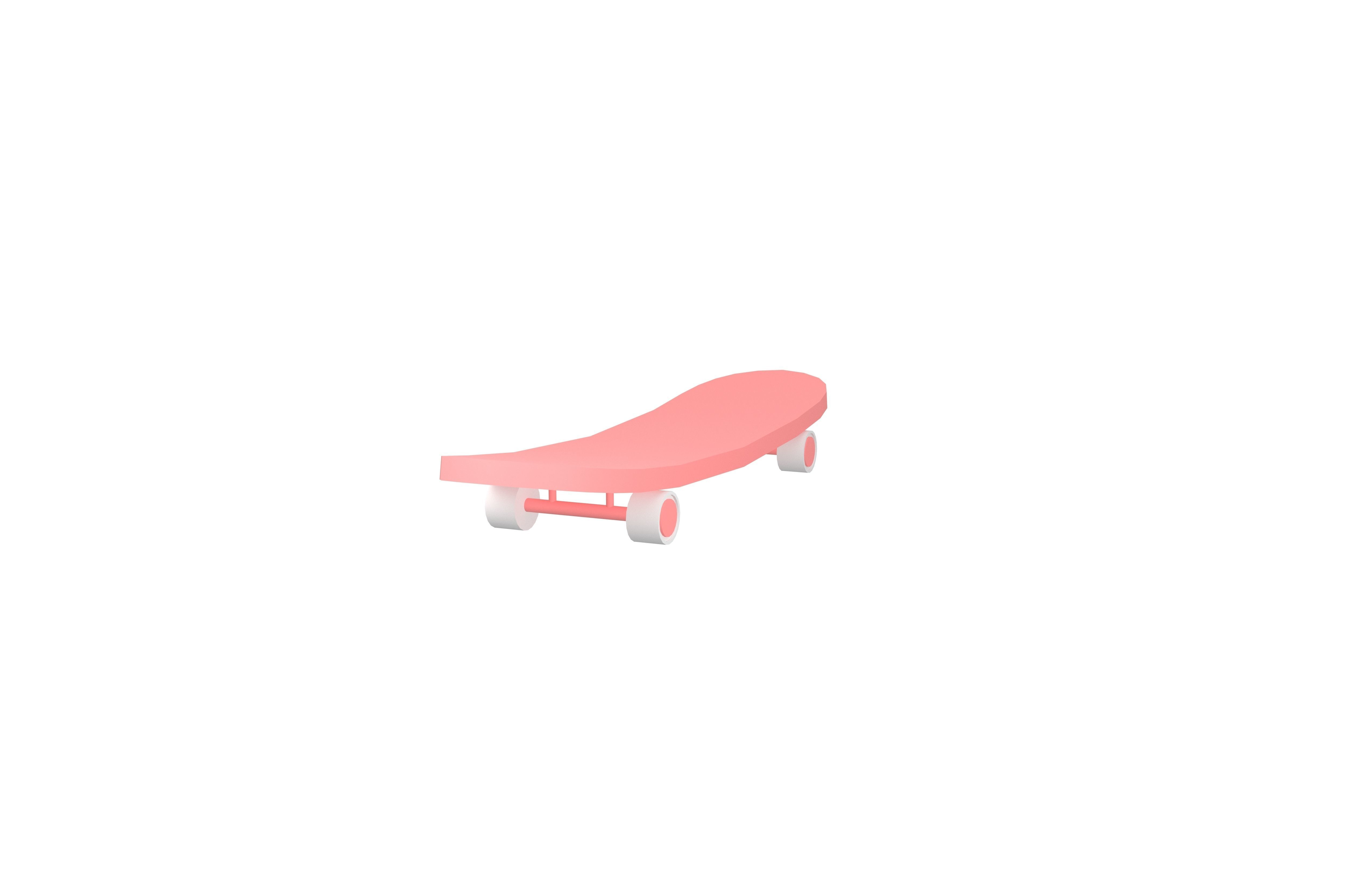 Skateboard v1 007 Low-poly 3D model_3