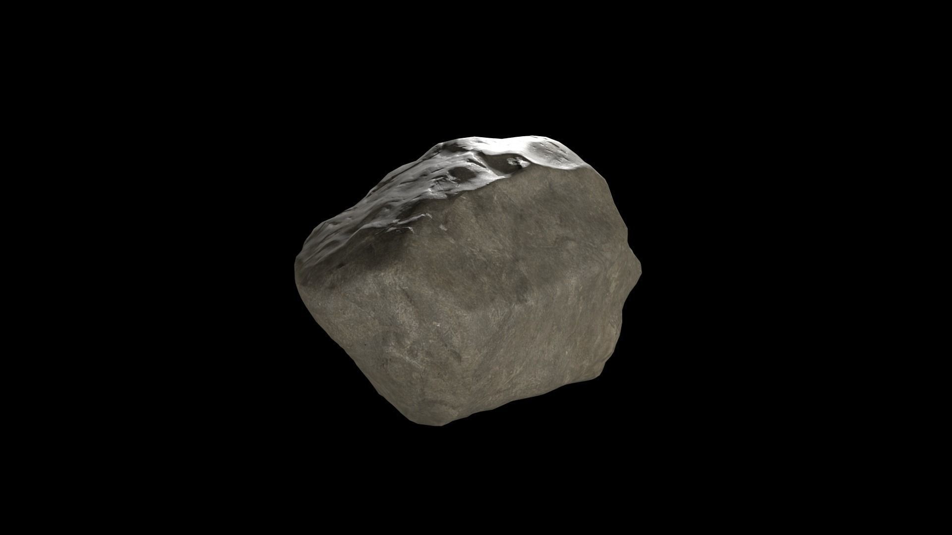 Rock 008 Low-poly 3D model_1