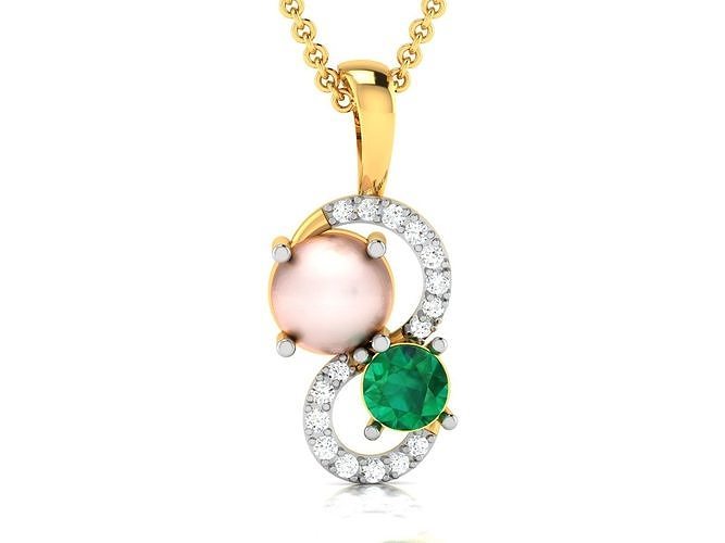 pearl pendant-7921 3D print model