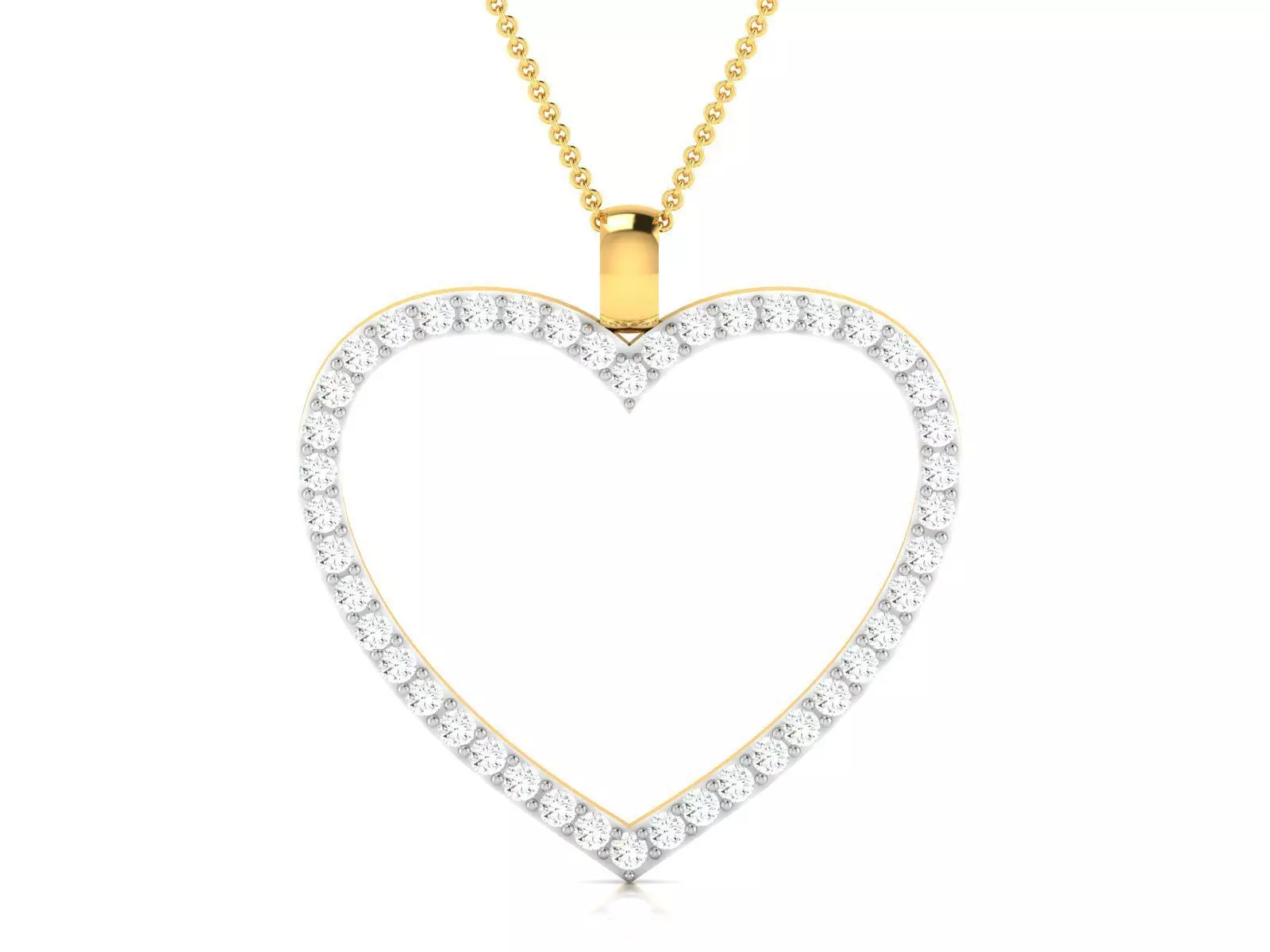 heart pendant-7848 3D print model_0