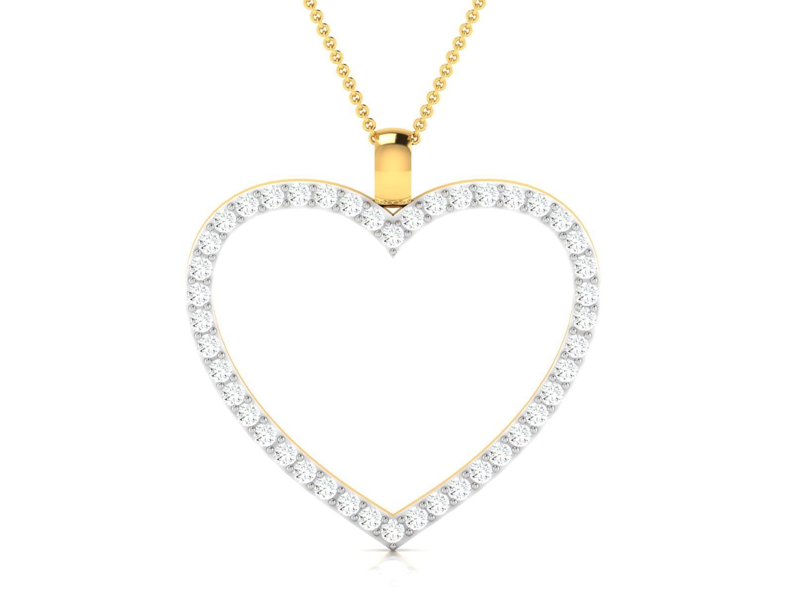 heart pendant-7848 3D print model_6