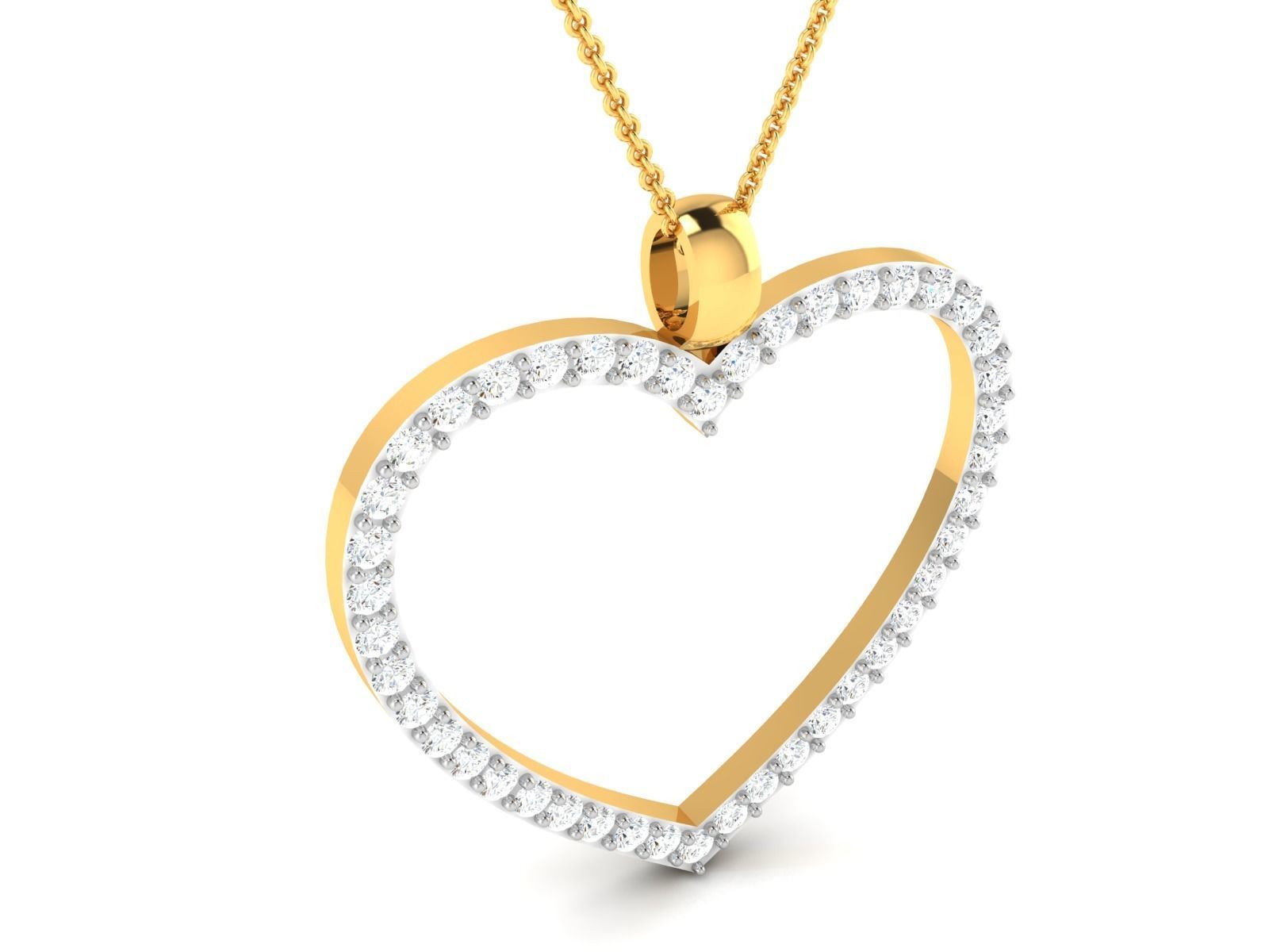 heart pendant-7848 3D print model_5