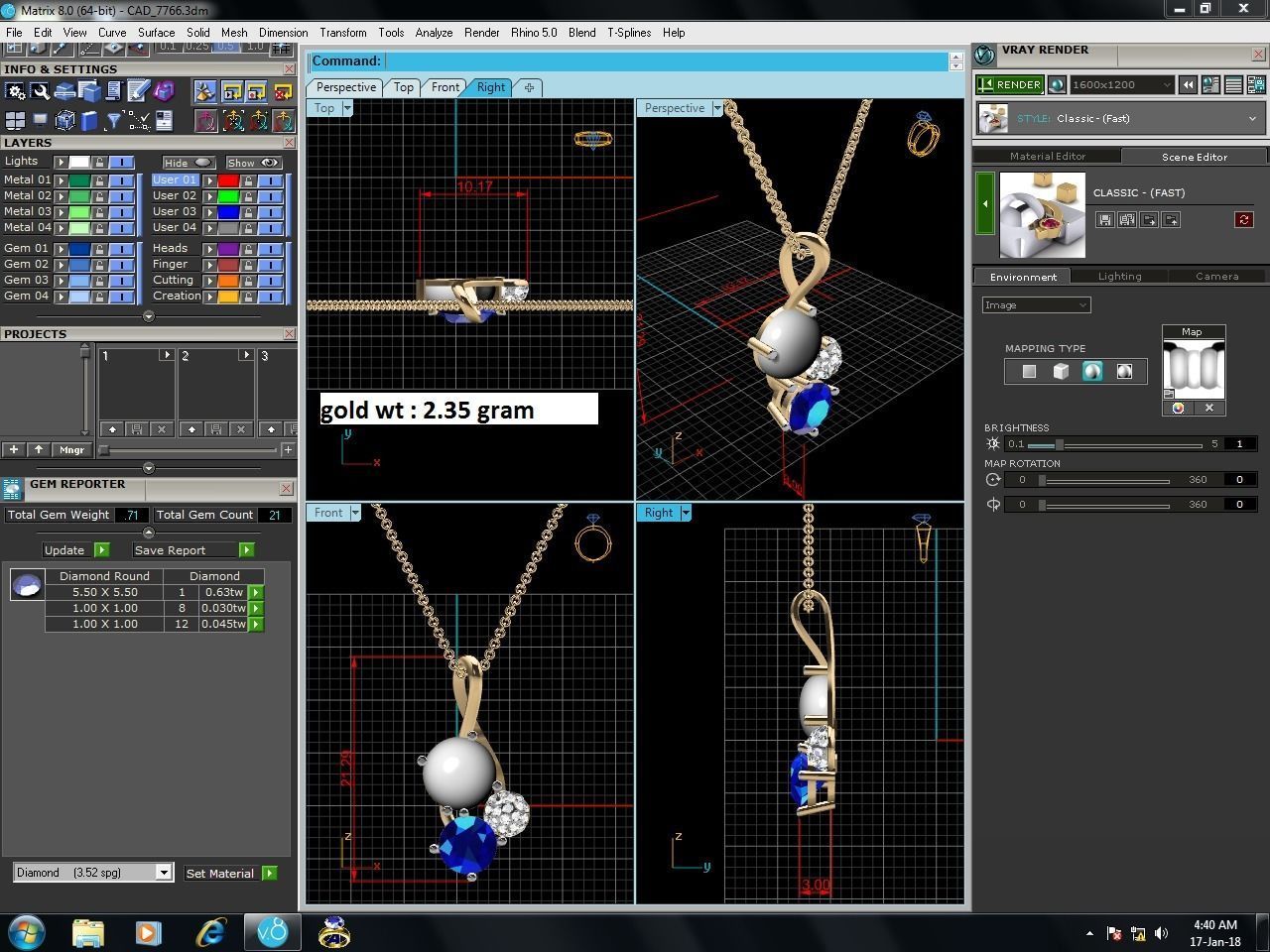 pearl pendant-7766 3D print model_6