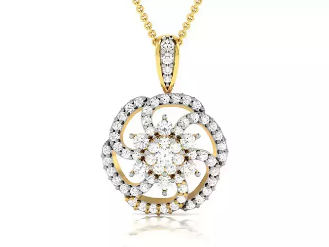 pendant-7748 diamond pendant gold
