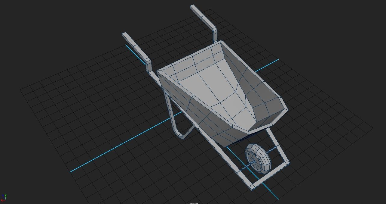  low poly Farming tool set Free low-poly 3D model_12