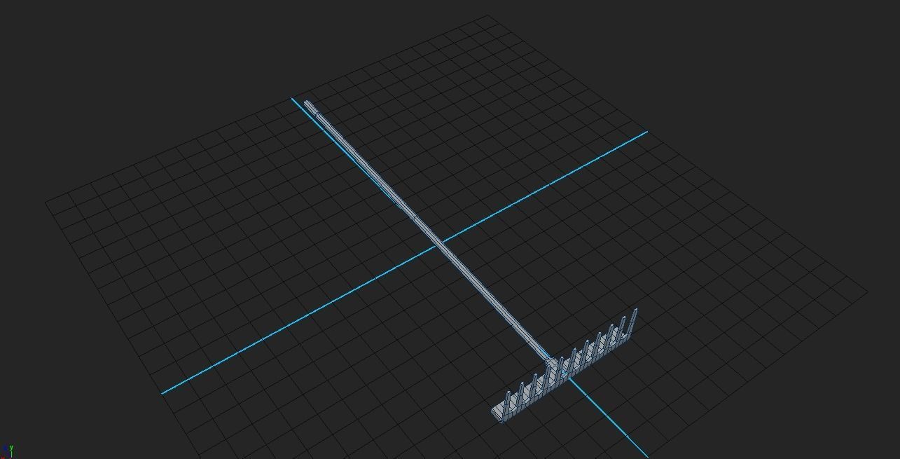  low poly Farming tool set Free low-poly 3D model_9