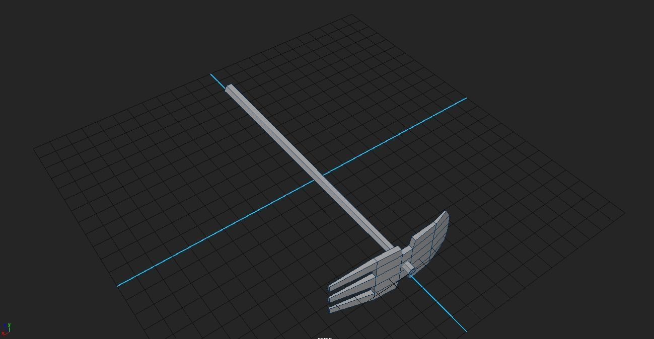  low poly Farming tool set Free low-poly 3D model_11