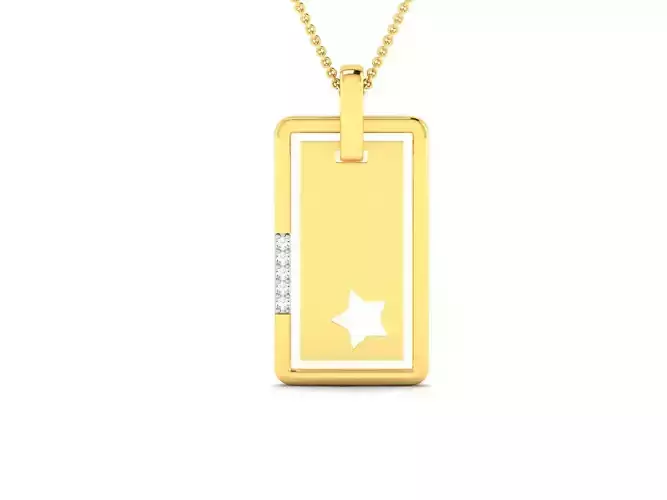 pendant-7591 gold necklace with chain