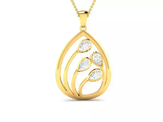 pendant-7587 diamond pendant gold