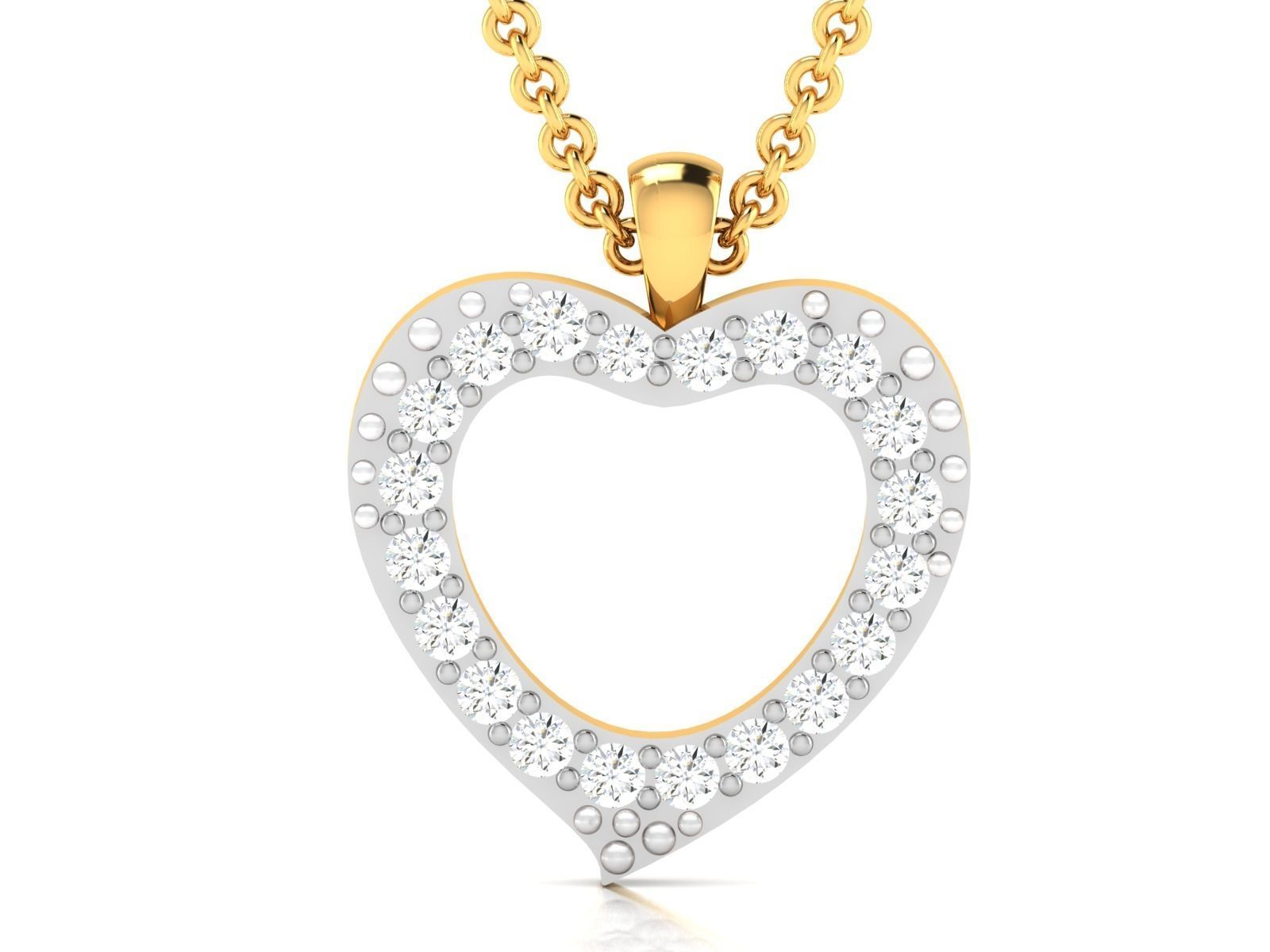 heart pendant-7454 3D print model_3