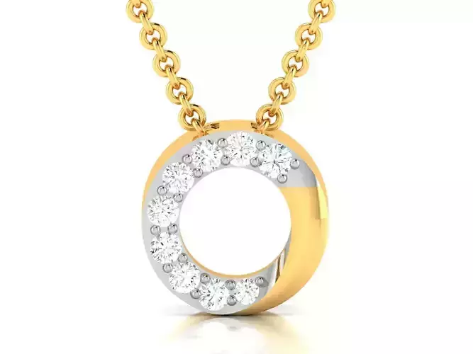 pendant-7431 o diamond pendant gold