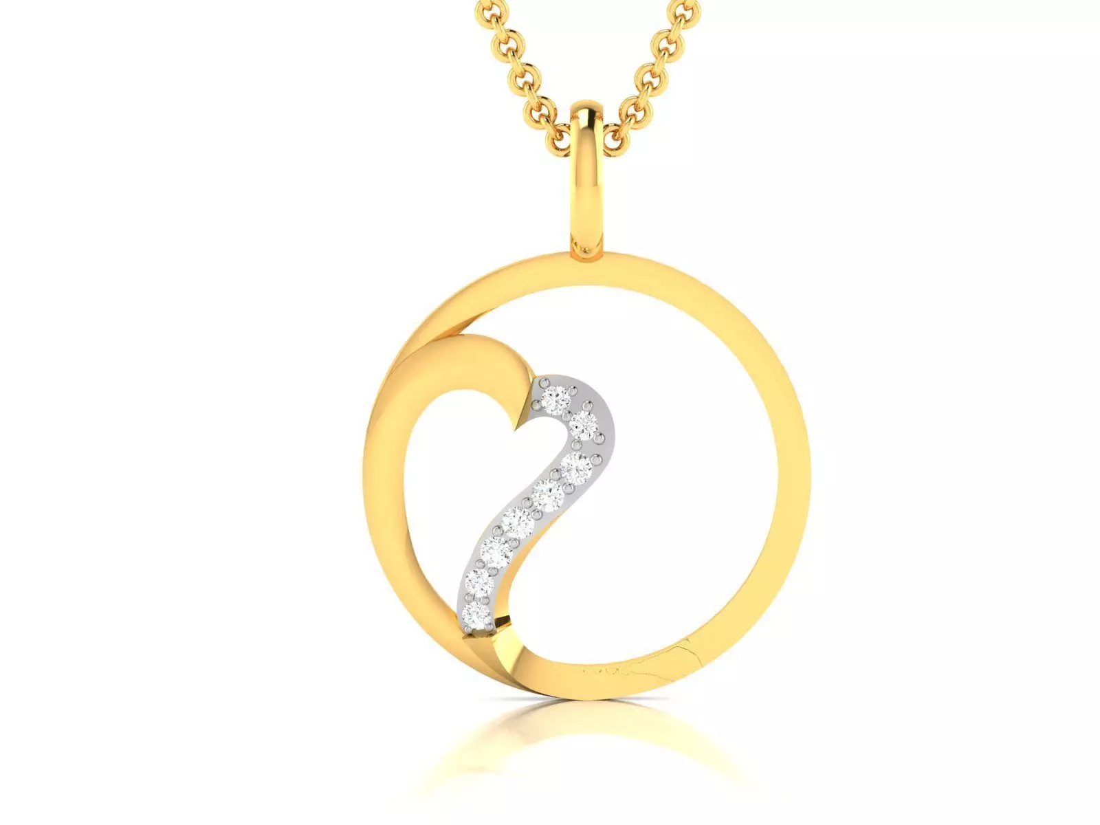 heart pendant-3024 3D print model_0