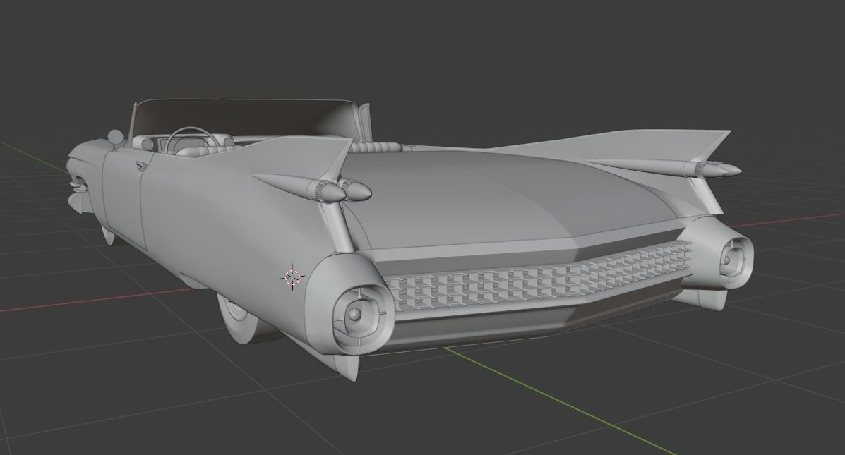 Cadillac Sedan Deville 59 - 3D Printable Model 3D print model_11