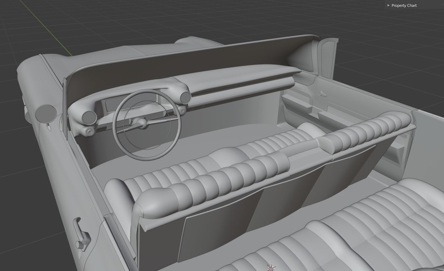 Cadillac Sedan Deville 59 - 3D Printable Model 3D print model_16