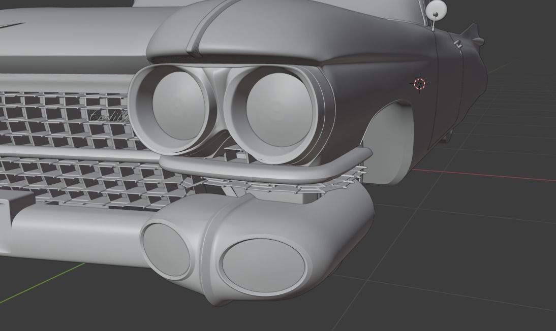 Cadillac Sedan Deville 59 - 3D Printable Model 3D print model_14