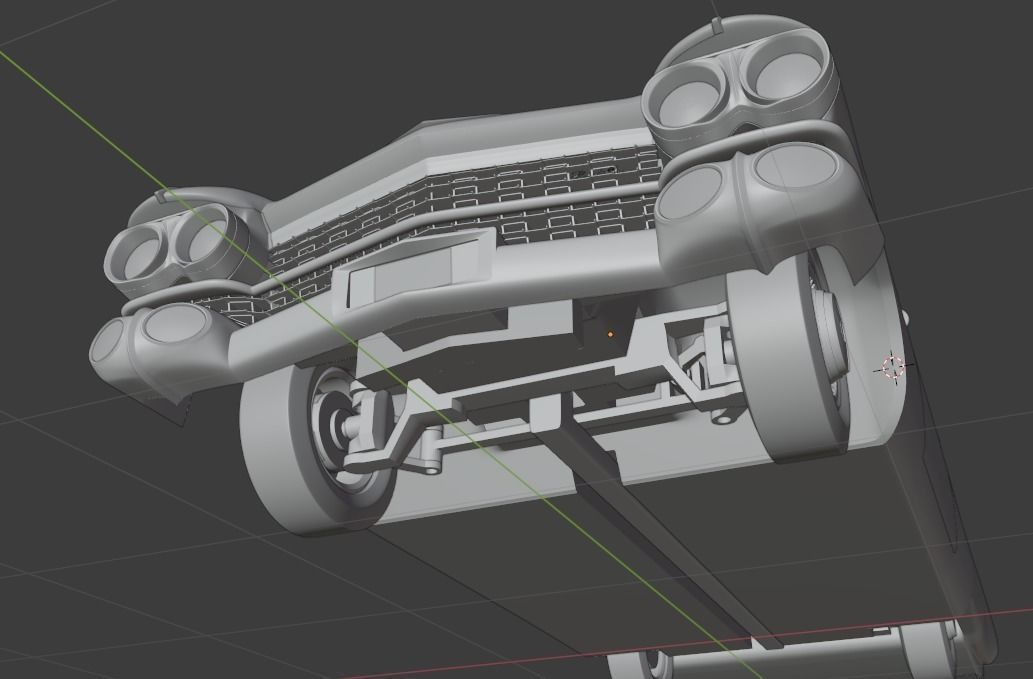 Cadillac Sedan Deville 59 - 3D Printable Model 3D print model_19