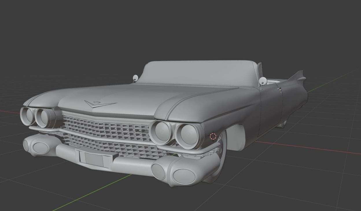 Cadillac Sedan Deville 59 - 3D Printable Model 3D print model_10