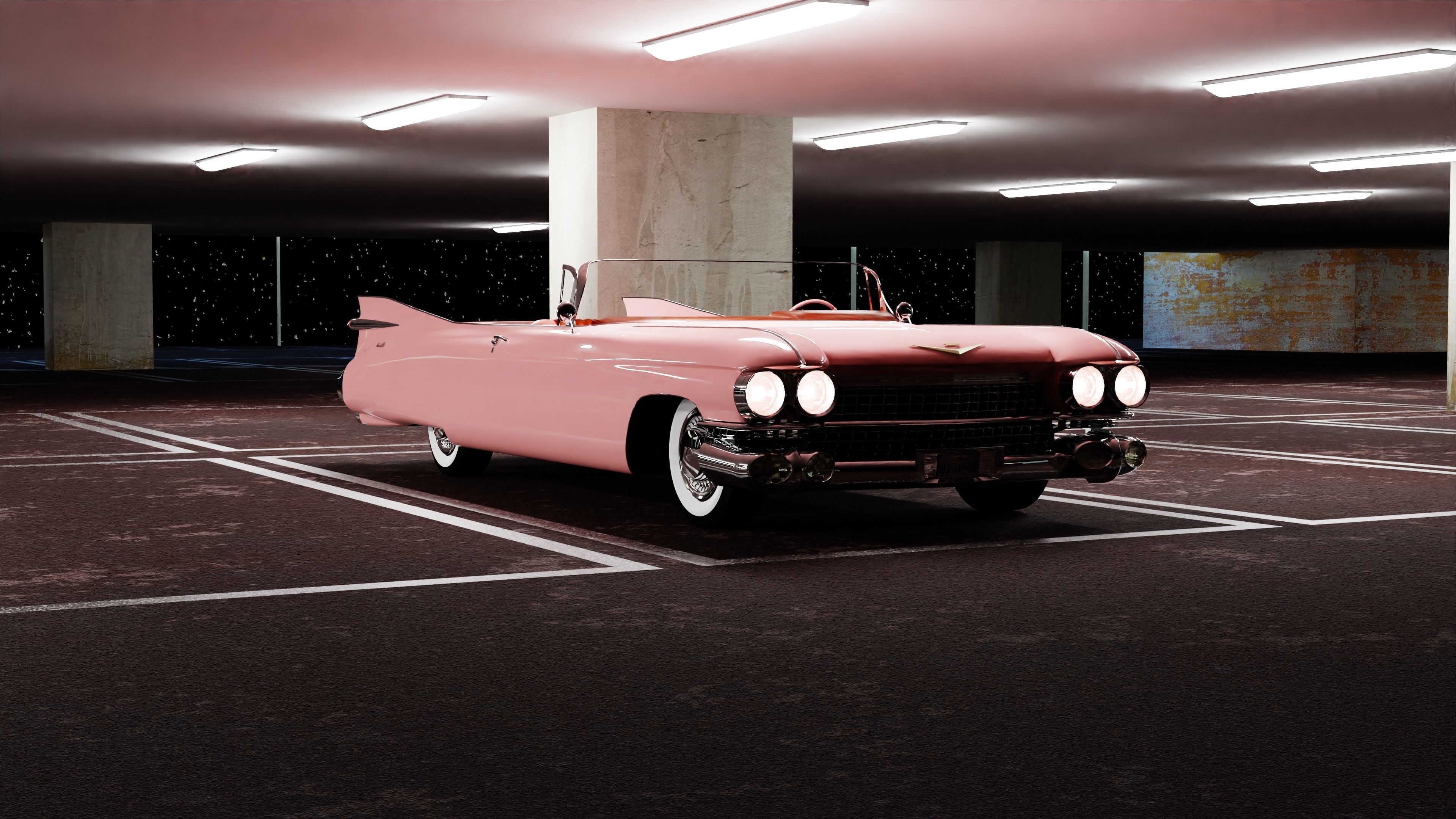 Cadillac Sedan Deville 59 - 3D Printable Model 3D print model_17