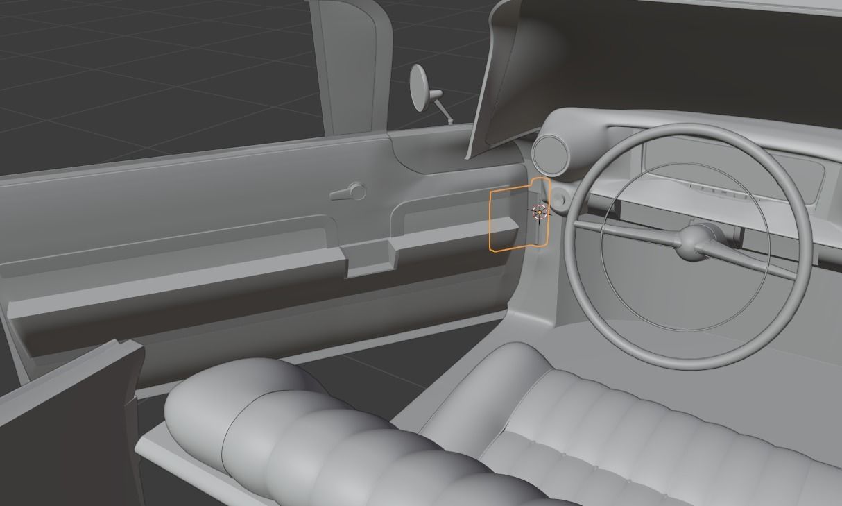 Cadillac Sedan Deville 59 - 3D Printable Model 3D print model_12