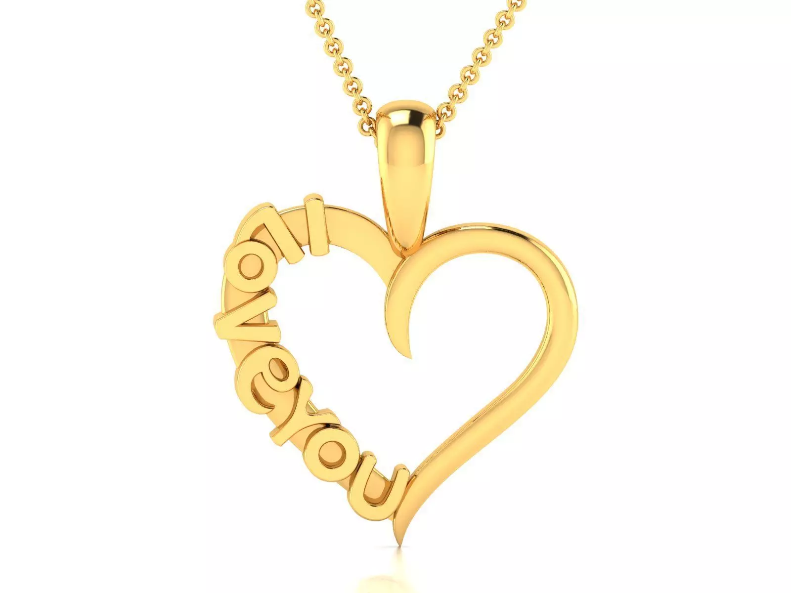 heart pendant-2858 3D print model_0