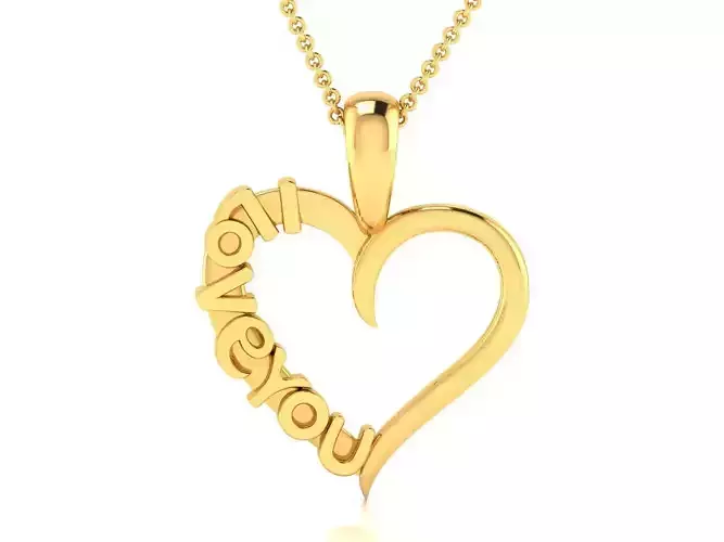 heart pendant-2858 3D print model