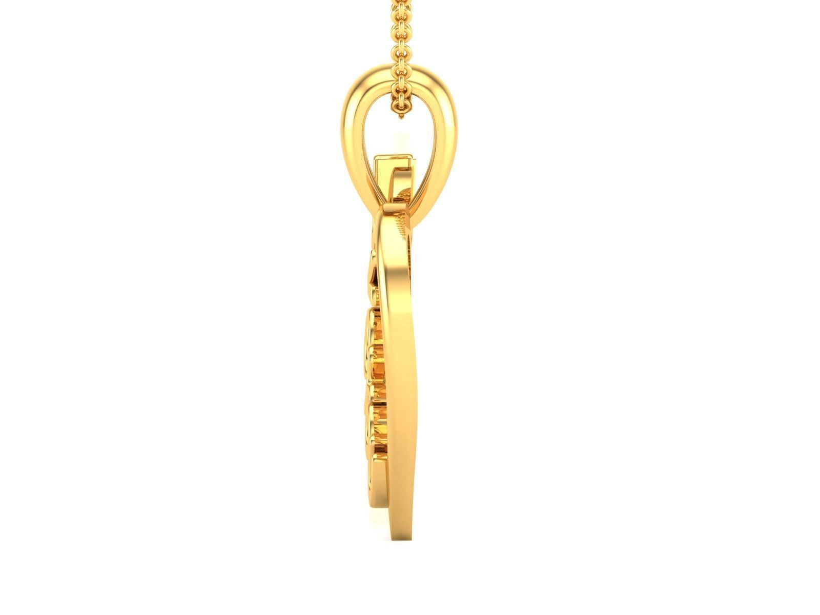 heart pendant-2858 3D print model_5