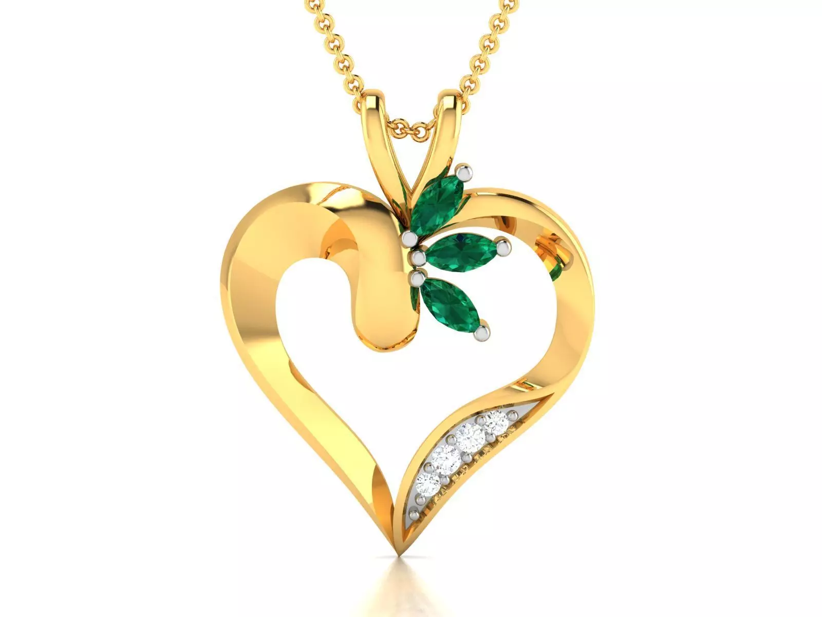 heart pendant-2820 3D print model_0