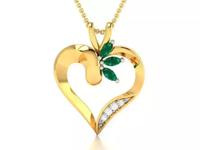 heart pendant-2820 3D print model