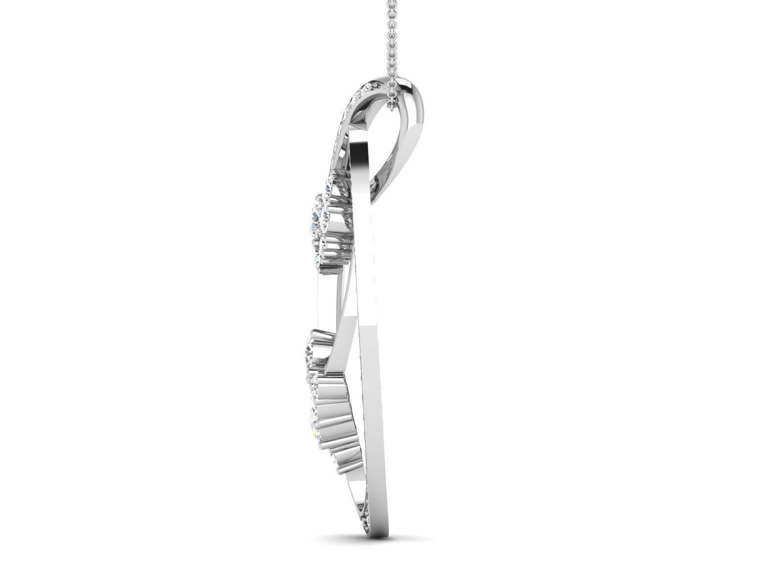 pendant-2459 diamond pendant 3D print model_5