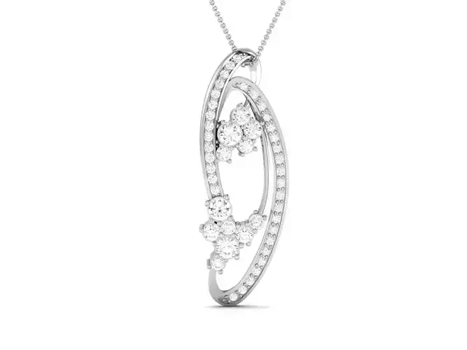 pendant-2459 diamond pendant 3D print model