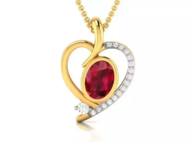 heart pendant-2210 3D print model