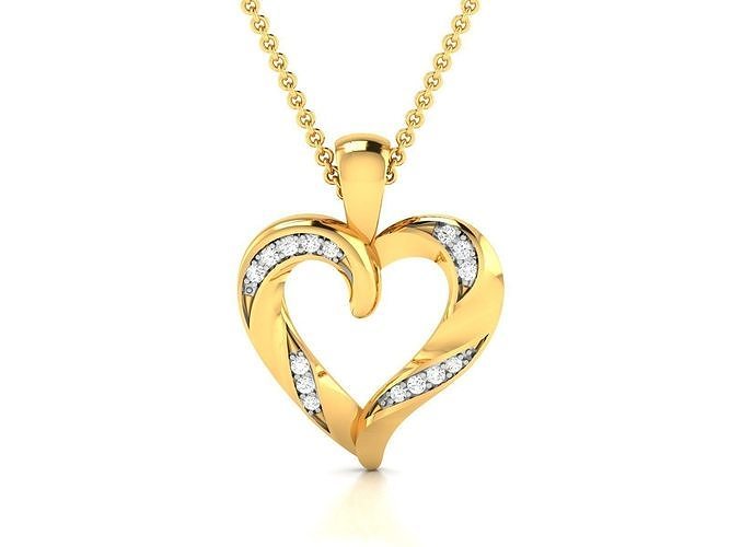 heart pendant-2193 3D print model