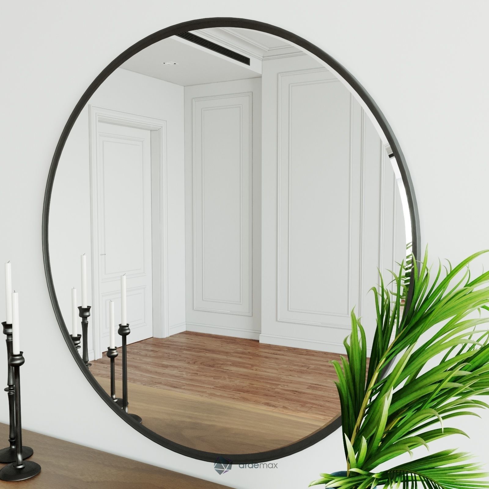 Walnut Sideboard 3D model_1