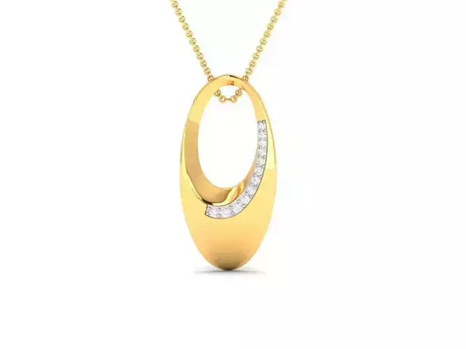 pendant-2148 knife pendant gold 3D print model
