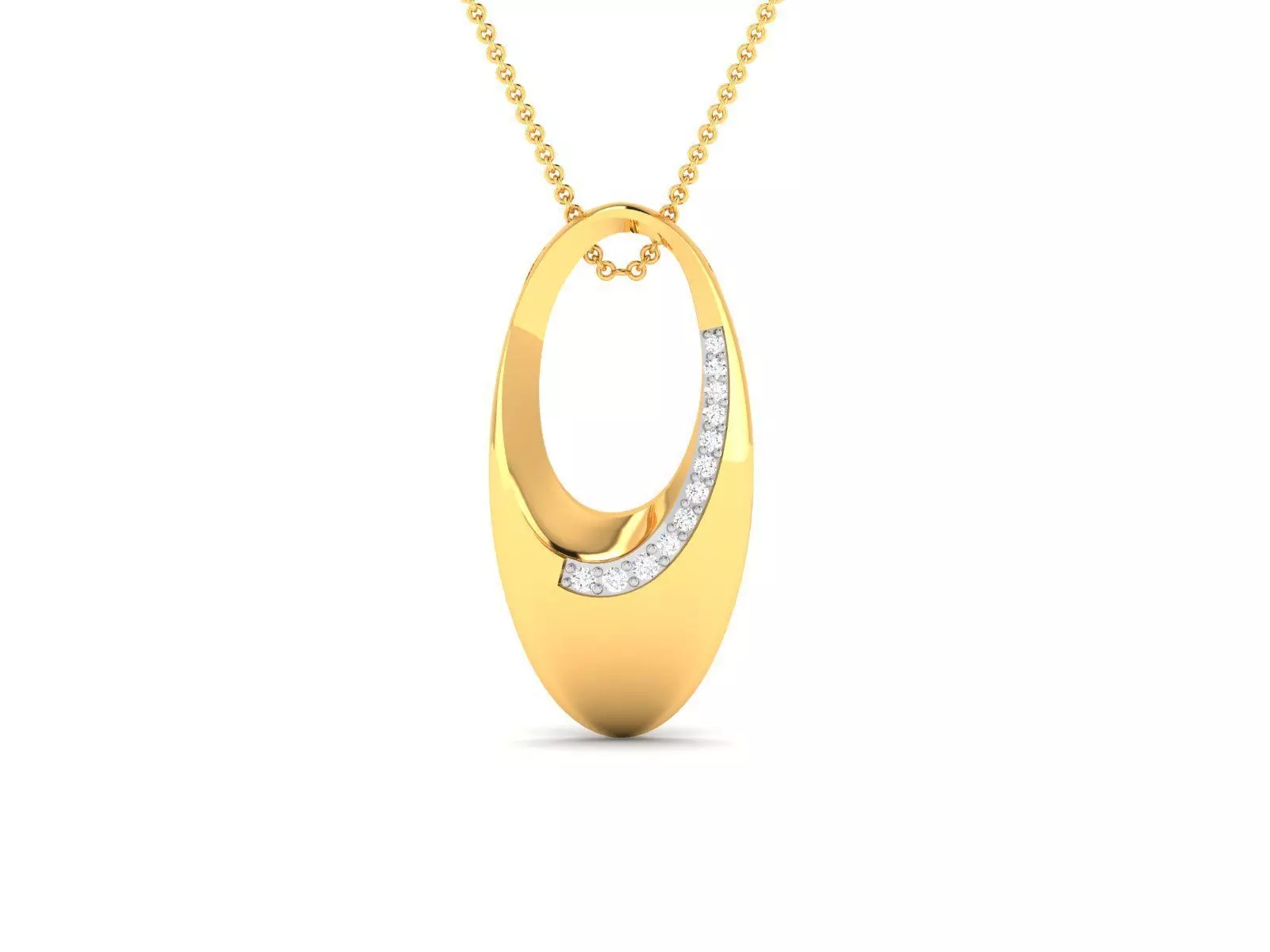 pendant-2148 knife pendant gold 3D print model_0