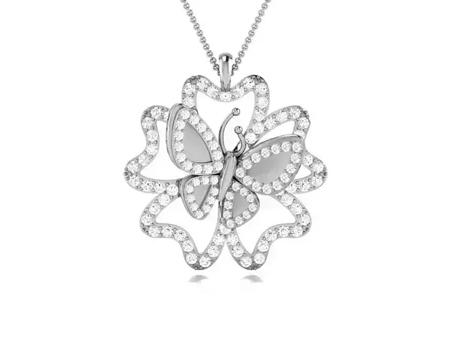 butterfly pendant-1952 3D print model