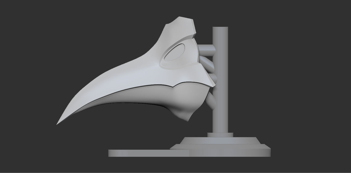 Rojuro Otoribashi - Hollow Mask - Visored Colletions 3D print model_3