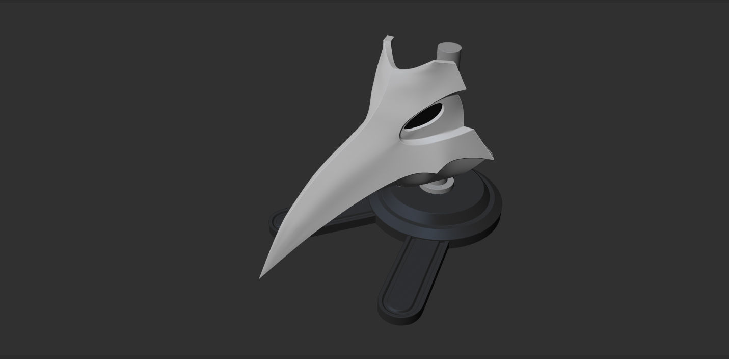 Rojuro Otoribashi - Hollow Mask - Visored Colletions 3D print model_1