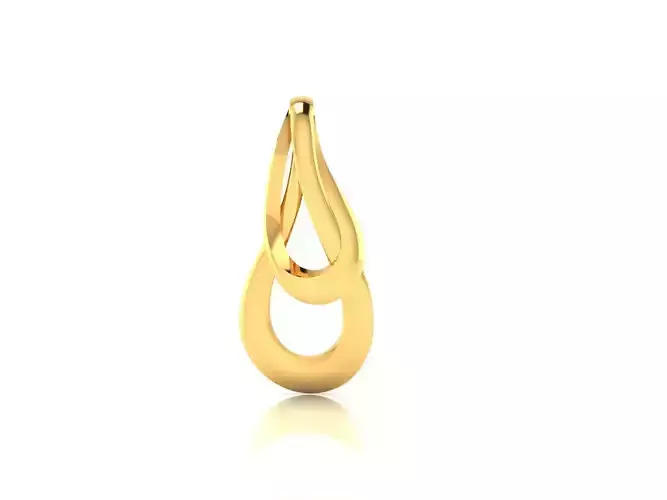 pendant-1817 gold pendant with teardrop shape