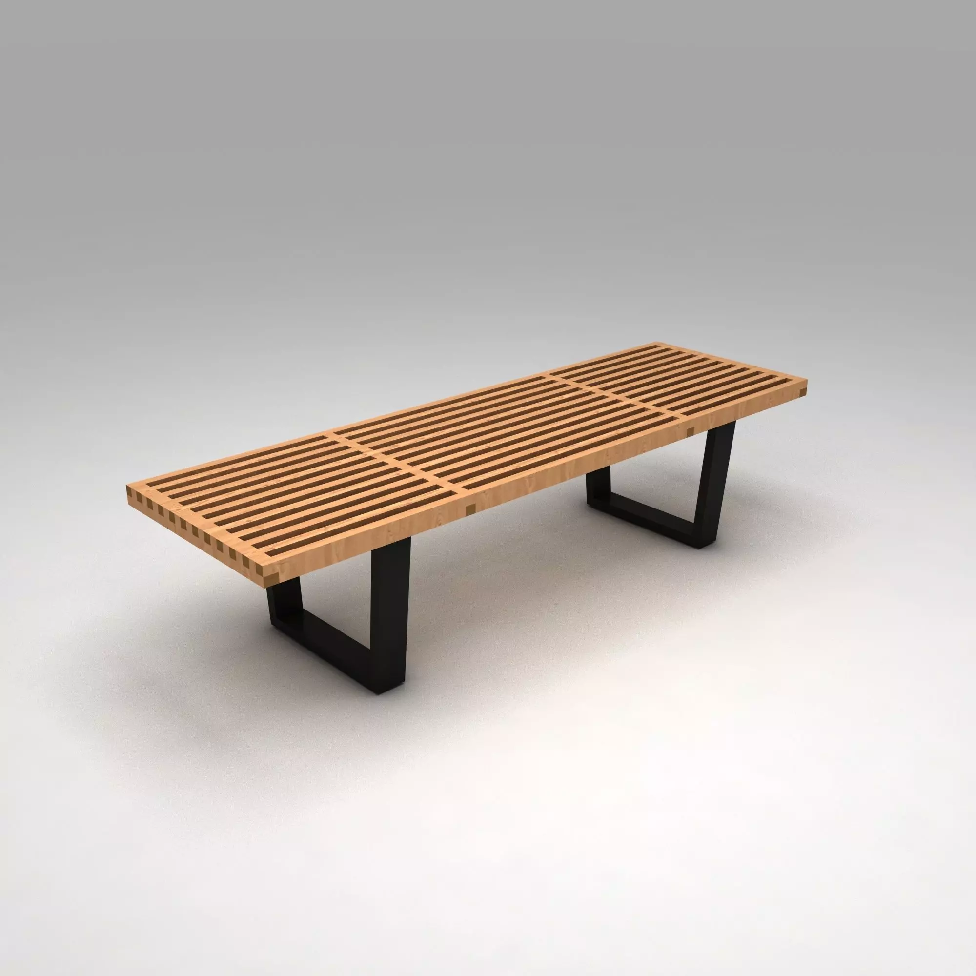 George Nelson Benches 3D model_0