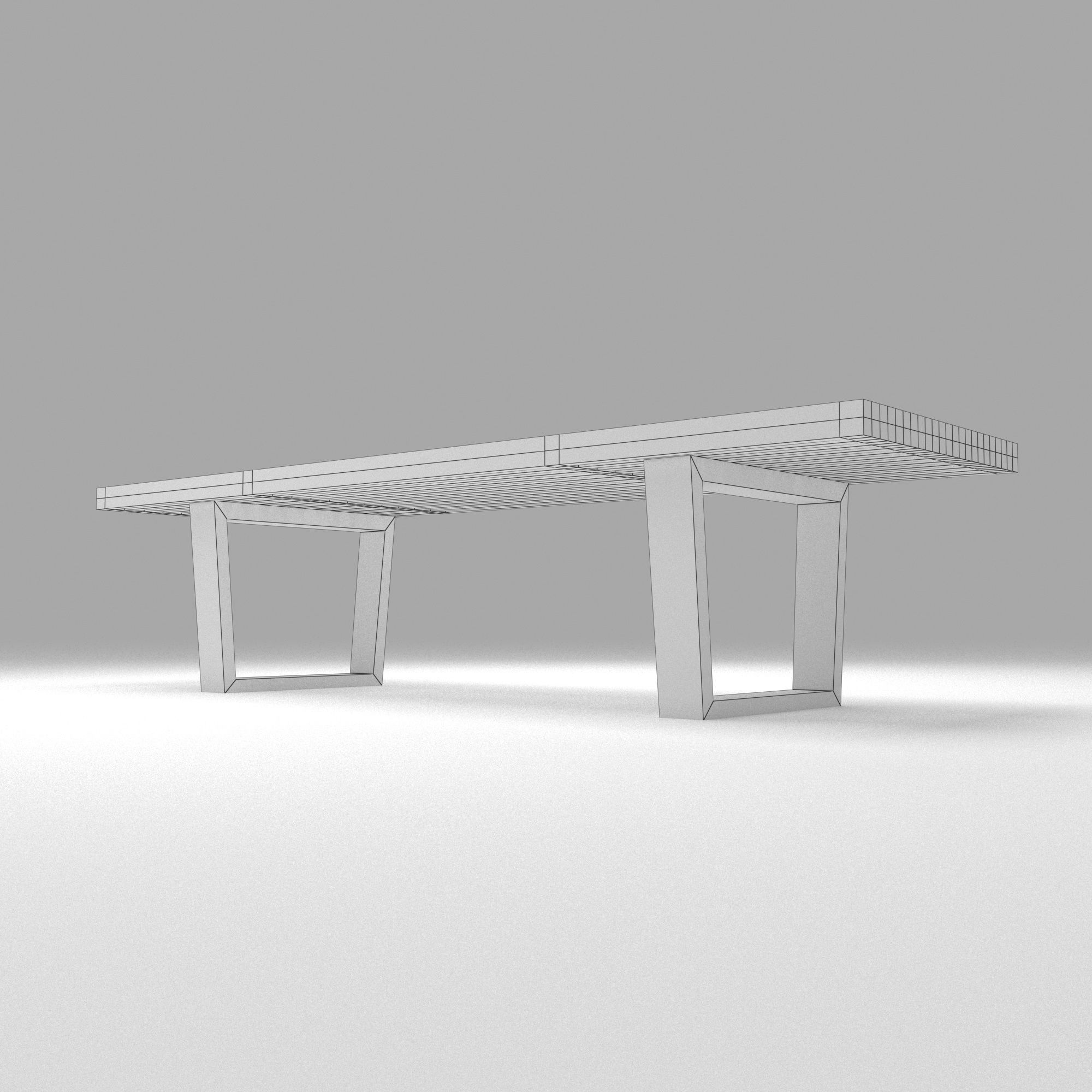 George Nelson Benches 3D model_4