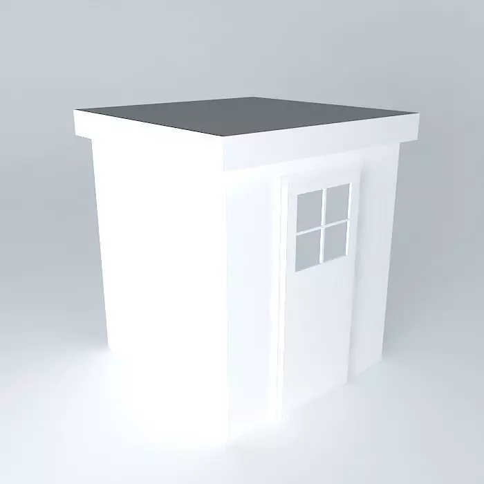 Decochalet 2016 Flat roof shelter 200x200 Free 3D model