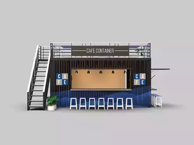 Cafe Container 2 3D model