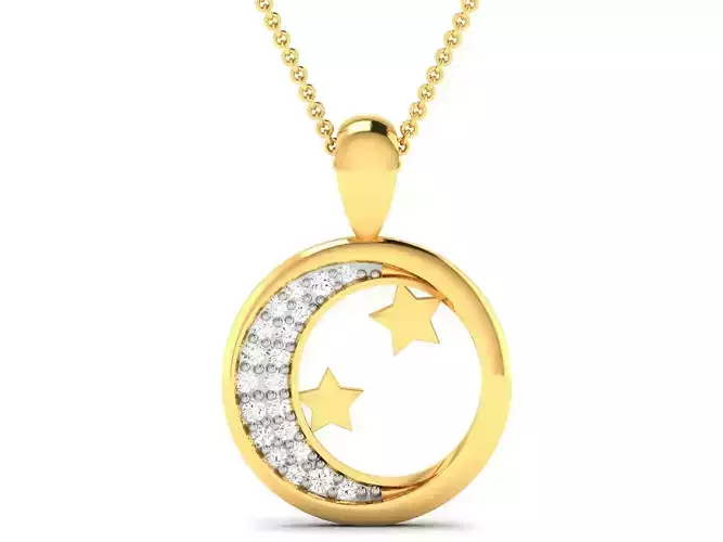 pendant-4308 ring pendant gold