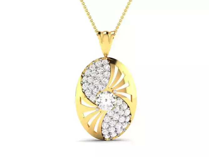 pendant-4293 diamond pendant gold
